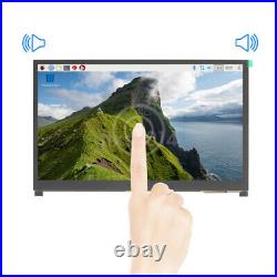 10.1 IPS LCD Display Touch Screen Monitor with Speaker Bracket for Raspberry Pi