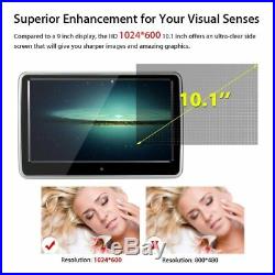 10.1 TFT LCD HD Touch Screen Auto Car Headrest Monitor DVD Player USB SD IR FM