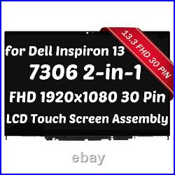 13.3 for Dell inspiron 13 7300/7306 2-in-1 LCD Touch Screen Assembly 1920x1080