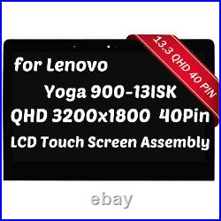 13.3 for Lenovo Yoga 900-13ISK 80MK LED LCD Touch Screen Assembly QHD 3200x1800