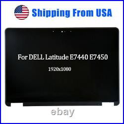 14 LCD Touch Panel Screen Assembly for DELL Latitude E7440 E7450 1920x1080 FHD