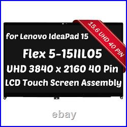 15.6 LCD Touch Screen Assembly for Lenovo IdeaPad Flex 5-15IIL05 81X3 4K UHD