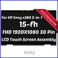 15.6 for HP Envy x360 2-in-1 15-fh 15-fh0xxx FHD LED LCD Touch Screen Assembly