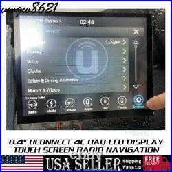 17-19 Replacement 8.4 Uconnect 4C UAQ LCD Display Touch Screen Radio Navigation