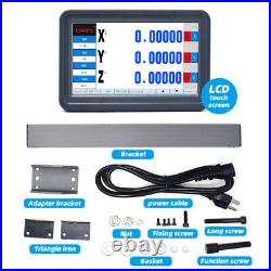 2/3 Achsen Digitalanzeige LCD DRO Touch Screen Anzeige 5µm Lineare Skala Scale