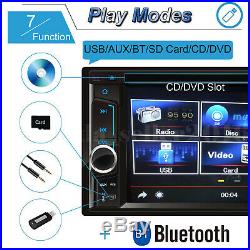 2 DIN In Dash LCD HD Bluetooth Car Stereo Radio MP3 Player AUX Touch Screen USA