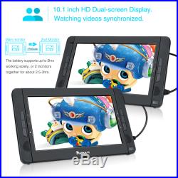 2x 10.1'' Car Headrest Monitor DVD Player USB/SD/ TFT LCD Touch Screen Headphone