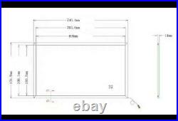 32 inch USB IR Multi touch screen overlay for Dell HP lenovo touch scree LCD