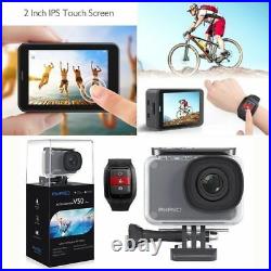 AKASO V50 Pro Native 4K/30fps 20MP WiFi Action Camera LCD Touch Screen + 32G SD