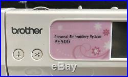 Brother PE500 Computerized Personal Embroidery System Machine LCD Touch Screen