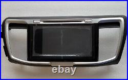 Complete replacement face for 16-17 OEM Accord radio. WITH TouchScreen AND board