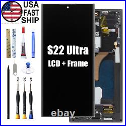 Digitizer LCD Touch Screen with Frame OLED For Samsung Galaxy S22 Ultra SM-S908U