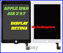 Display LCD Retina Touch Screen Apple Ipad 6 Air 2 9.7 A1566 A1567 Vetro Schermo