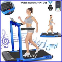 Electric Treadmill 2.25HP 2 in 1 Folding Running Machine LCD Touch Screen + APP