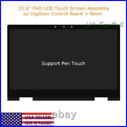 For HP Envy X360 15M-BP011DX 15M-BP112DX LCD Display Touch Screen Assembly+Bezel