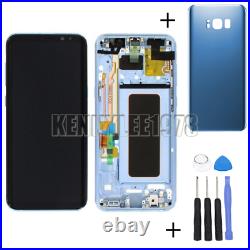 For Samsung Galaxy S8 G950F LCD Display Touch Screen Digitizer+Frame+Cover Blue
