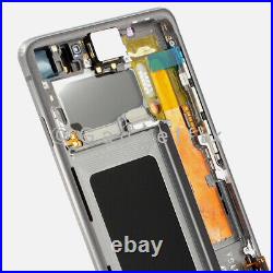 For Samsung galaxy S10 OLED Display Touch Screen Digitizer + Frame Replacement