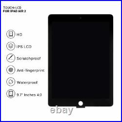For iPad 6 Air 2 Screen Replacement A1566 A1567 LCD Display Touch Digitizer