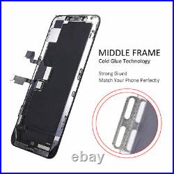 For iPhone XS Max Soft OLED Display LCD Touch Screen Front Assembly Replacement