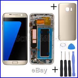 Für Samsung Galaxy S7 Edge G935F LCD Display Touch Screen Bildschirm+Rahmen Gold