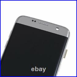 LCD Display Touch Screen With Frame For Samsung Galaxy S7 Edge G935F Silver OEM