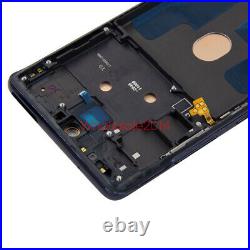 LCD Touch Digitizer Assembly+Blue Frame For Samsung S20 FE 5G SM-G781U G871U1 US