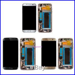 Lcd display Touch screen Schermo+telaio Per Samsung Galaxy S7 Edge G935F+cover