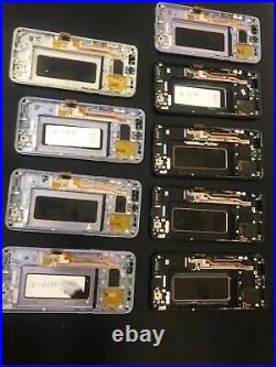 Lot of 9 Samsung Galaxy S8 plus LCD Touch Screen Assembly Units for parts