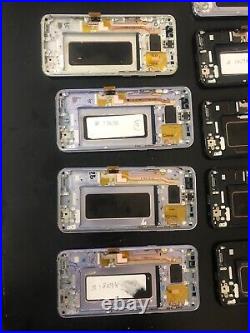 Lot of 9 Samsung Galaxy S8 plus LCD Touch Screen Assembly Units for parts