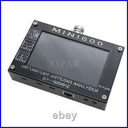 MINI600 HF/VHF/UHF Antenna Analyzer 0.1-600MHZ with4.3 TFT LCD Touch Screen sz
