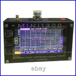 Mini1300 HF/VHF/UHF Antenna Analyzer 0.1-1300MHz with 4.3Inch TFT LCD Touch Screen