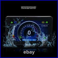 Motorcycle ATV Full LCD Screen Speedometer Digital Odometer One-touch Tachometer