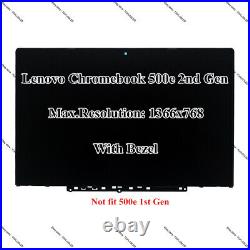 New 11.6 Lenovo Chromebook 500E 2nd Gen 5D10T79593 HD LCD Touch Screen Assembly