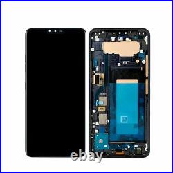 OLED For LG V40 ThinQ Frame Black LCD Display Touch Screen Digitizer Replacement