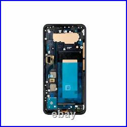 OLED For LG V40 ThinQ Frame Black LCD Display Touch Screen Digitizer Replacement