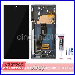 OLED For Samsung Galaxy Note 10 Plus 4G 5G LCD Touch Screen Digitizer Frame