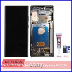OLED For Samsung Galaxy Note 20 5G N981 4G N980 LCD Touch Screen Assembly Frame