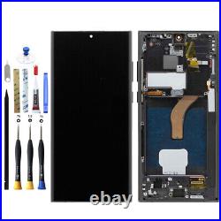 OLED LCD Display Touch Screen Digitizer Frame For Samsung Galaxy S22 Ultra S908U