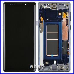 OLED Screen Digitizer Touch LCD +Bezel Frame For Samsung Galaxy Note 9 N960 Blue