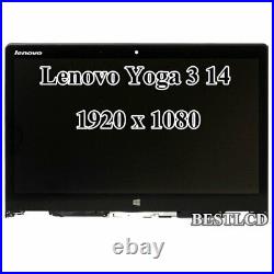 Original 14.0 Lenovo Yoga 3 14 80JH LCD Touch Screen Digitizer Bezel Assembly