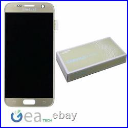 SAMSUNG Display LCD Originale + Touch Screen Per Galaxy S7 SM-G930F Oro Gold