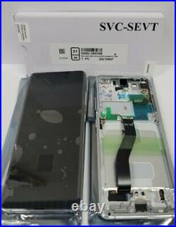 SAMSUNG Galaxy S21 Ultra Silver LCD Touch Screen Digitizer Frame G998 5G OEM NEW