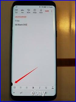 Samsung Galaxy S8 G950 Black Oled LCD Touch Screen Display Original W Dead Pixel
