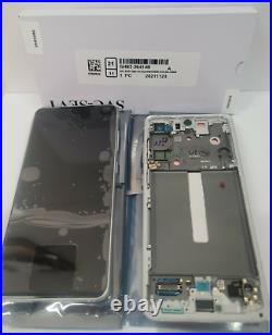 Samsung galaxy S21 FE White LCD Touch Screen Digitizer Frame G990 OEM S21FE 5G