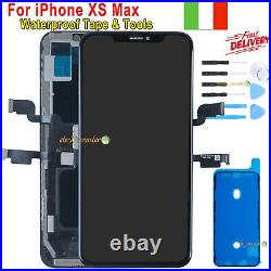 Schermo Display LCD Per iPhone XS MAX OLED Touch Screen Digitizer Nero Frame GLS