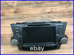 Toyota Oem Highlander Front Navigation Radio Stereo Headunit Monitor 2008-2010