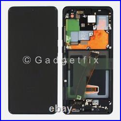 US For Samsung Galaxy S20 Ultra G988 Black OLED LCD Touch Screen Digitizer Frame