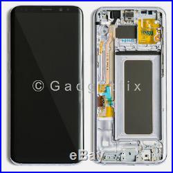 US Silver Samsung Galaxy S8 LCD Display Touch Screen Digitizer Frame Replacement