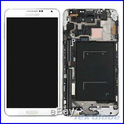 White LCD Touch Screen Digitizer + Frame for Samsung Galaxy Note 3 N9005 LTE